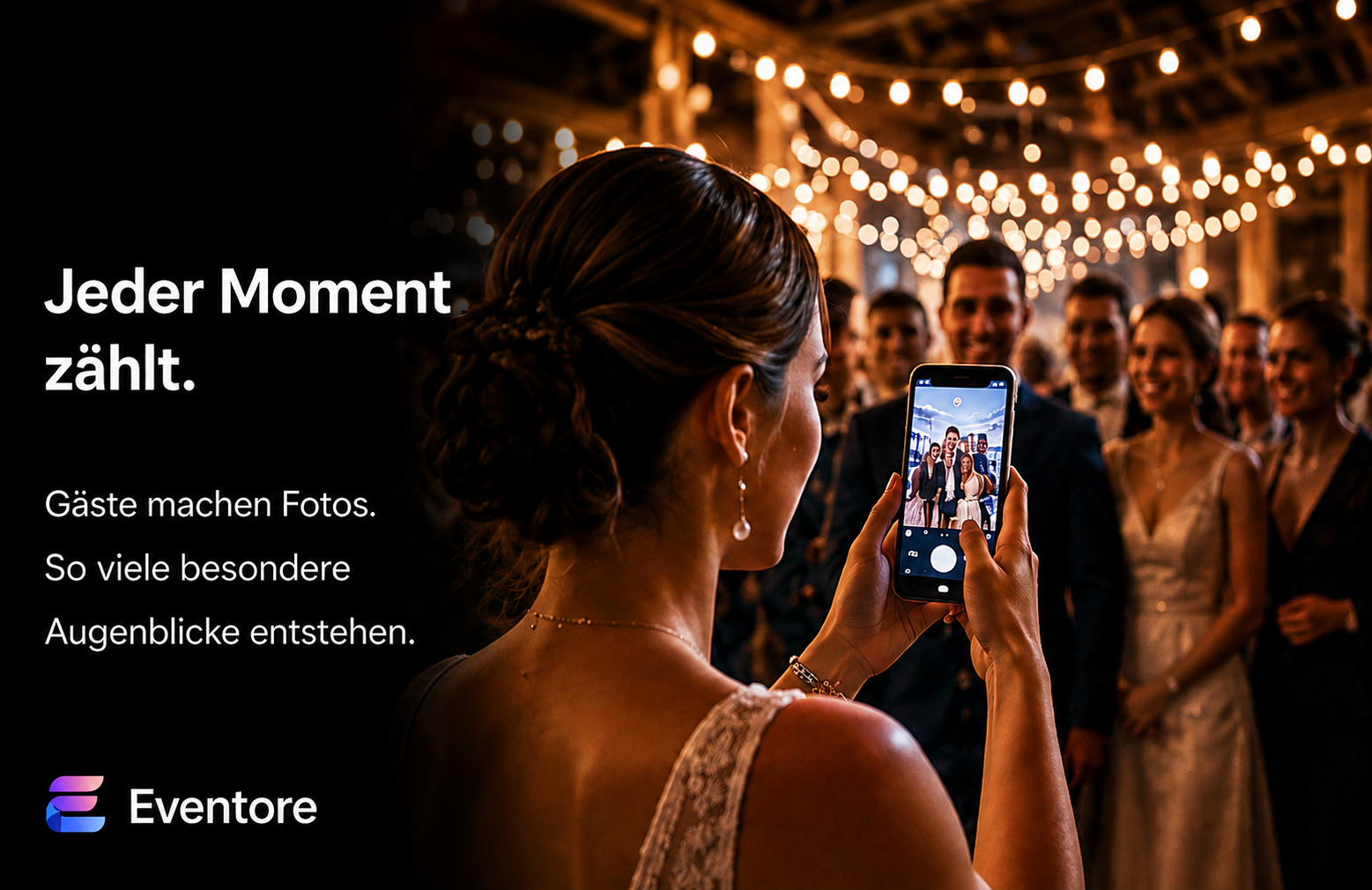 Eventore Live Wall mit Bildern, Reaktionen und Kommentaren